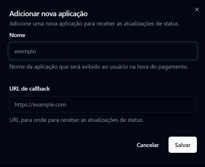 Criar Aplicação